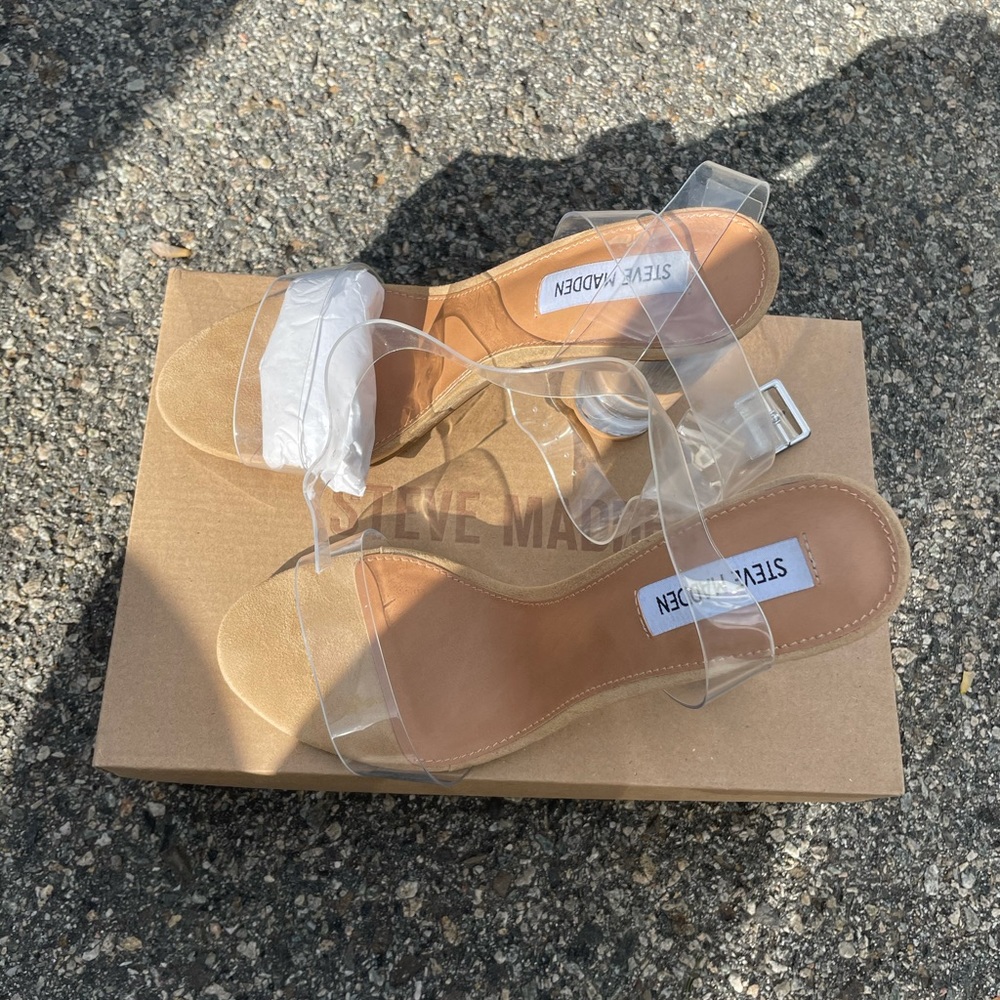 Steve Madden Clearer Clear heels